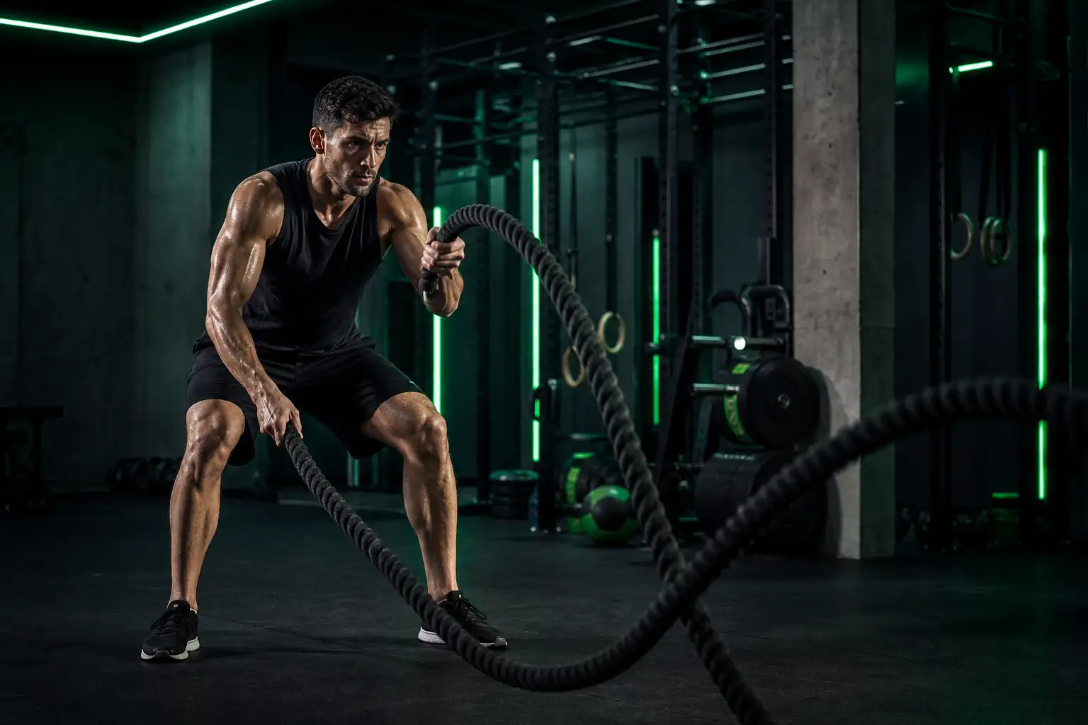 Entrenamiento HIIT con cuerdas en Impulso Fit Club